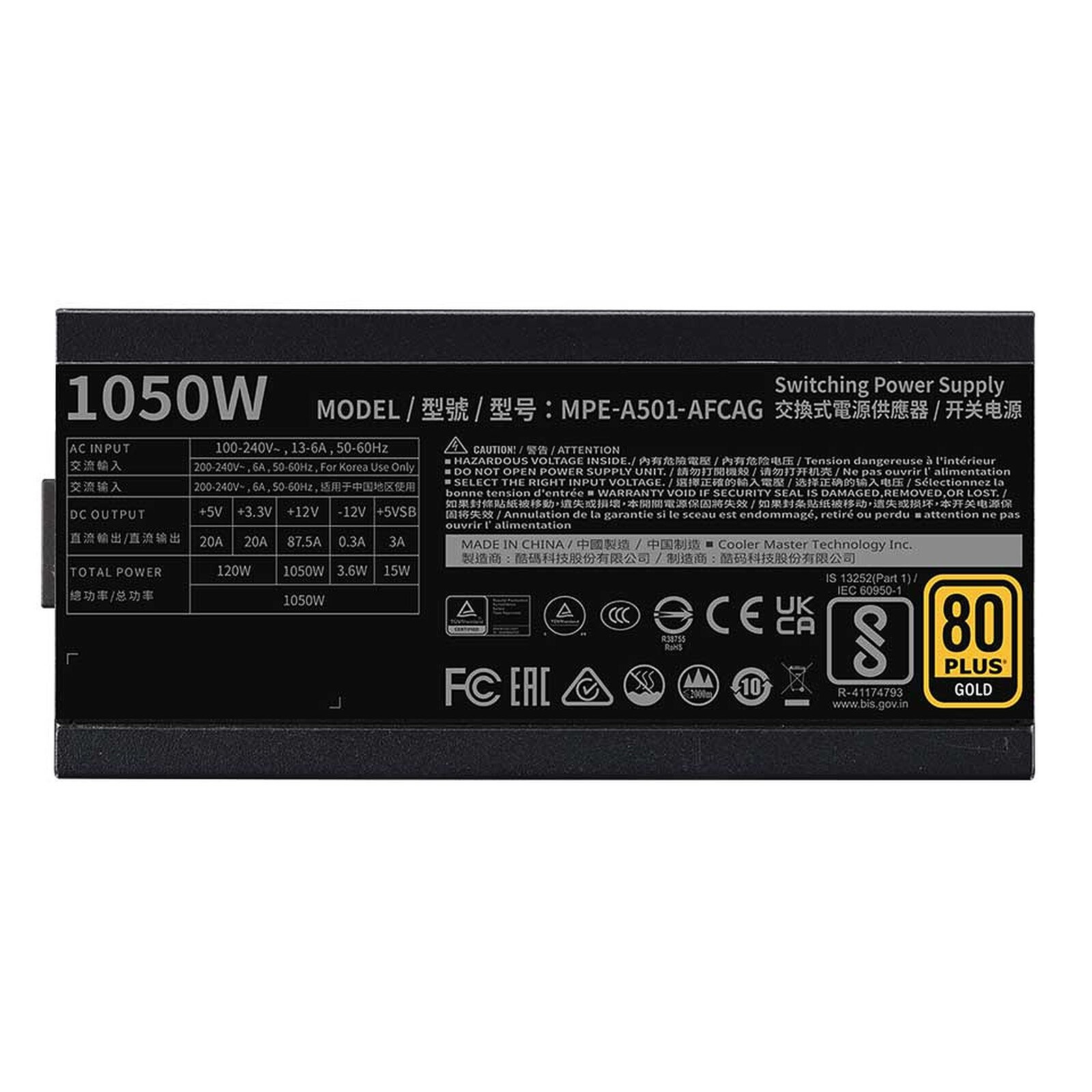 Cooler Master MWE Gold 1050 Full Modular V2 ATX 3.1 – Image 4